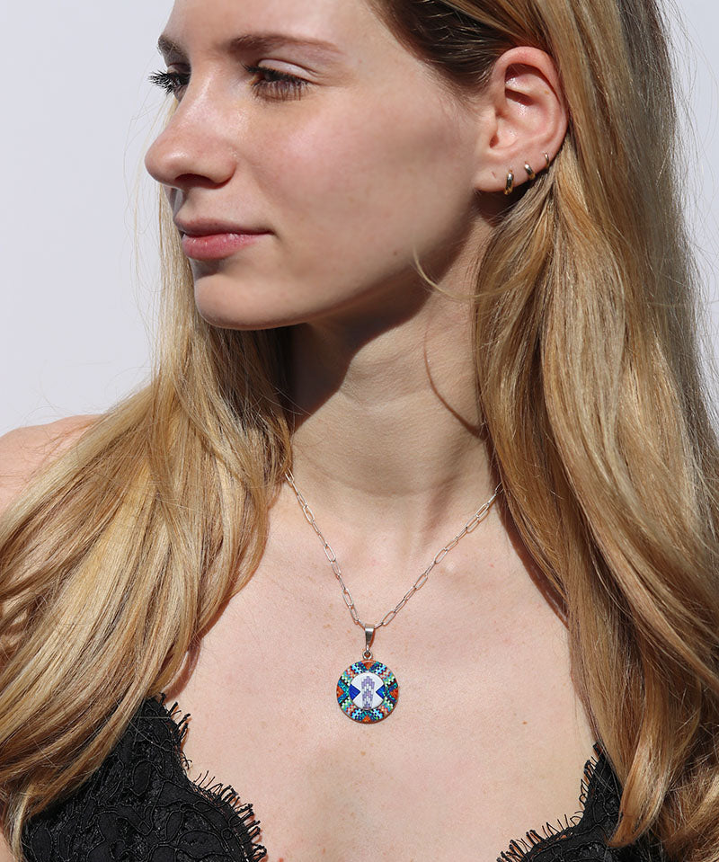 Mosaic Medallion Necklace