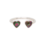 Abalone Hearts Ring - adjustable