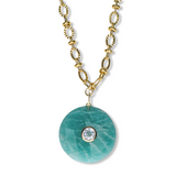 Amazonite Disc Necklace