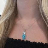 Shattuckite Blue Topaz Necklace