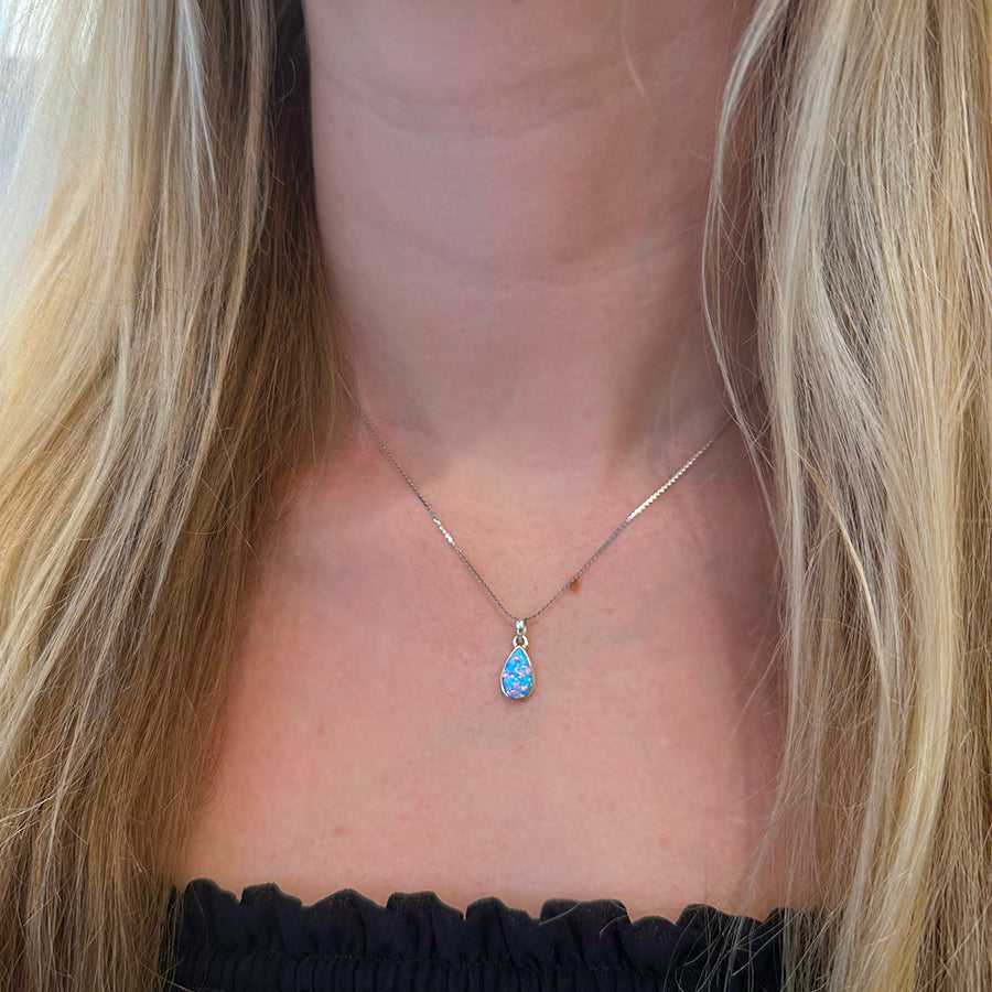 Blue Opal Necklace