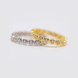 Bubble Crystal Stacker Ring