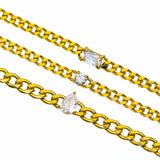 Chain Link Crystal Bracelet - Waterproof