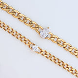  waterproof stackable chain link bracelet tarnish free neckel free