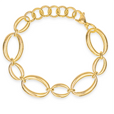 Chunky Oval Links Bracelet - Gold