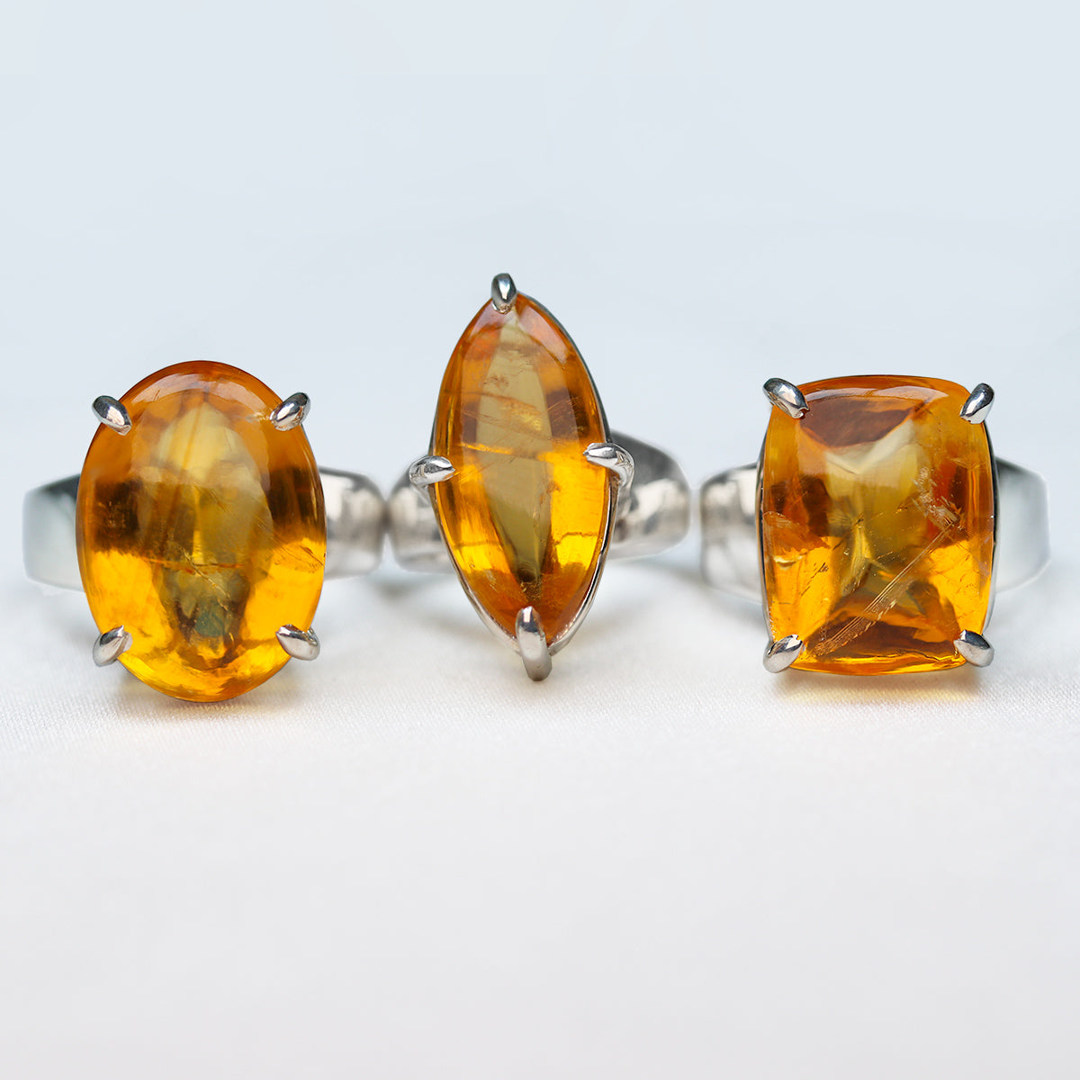 handmade Citrine November Birthstone ring solid .925 sterling silver