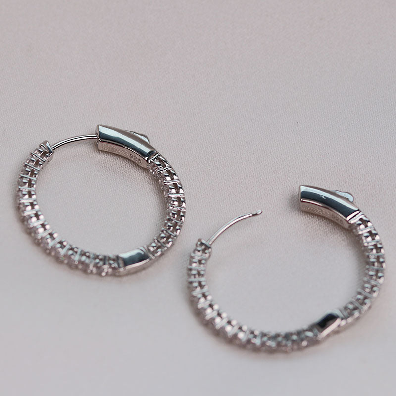 Crystal Clicker 1" Hoops