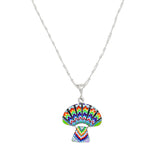 Magic Mushroom Mosaic Necklace