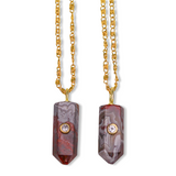 Agate Tiny Pillar Necklace