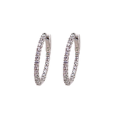 Crystal Clicker 1" Hoops