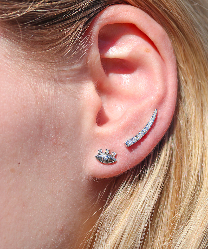 Evil Eye Eyelash Studs