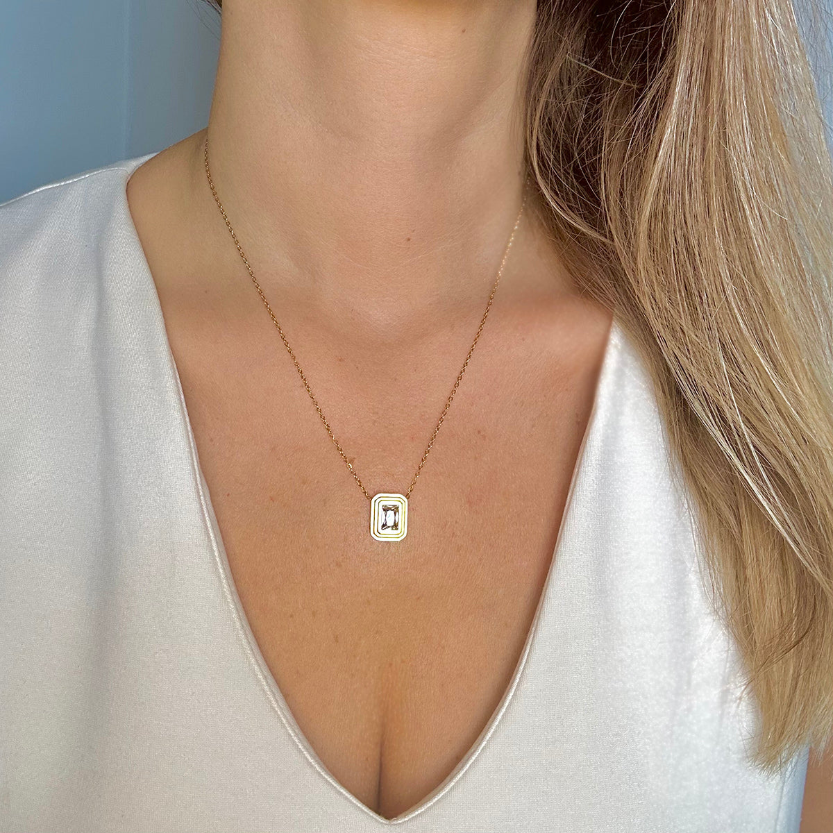 Gold Mother of Pearl Initial Letter Square Personalized Necklace Alphabet  Antitarnish Waterproof Hypoallergenic Christmas Gift for Her - Etsy