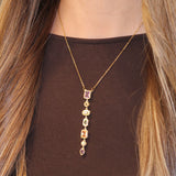 Rainbow Lariat Necklace