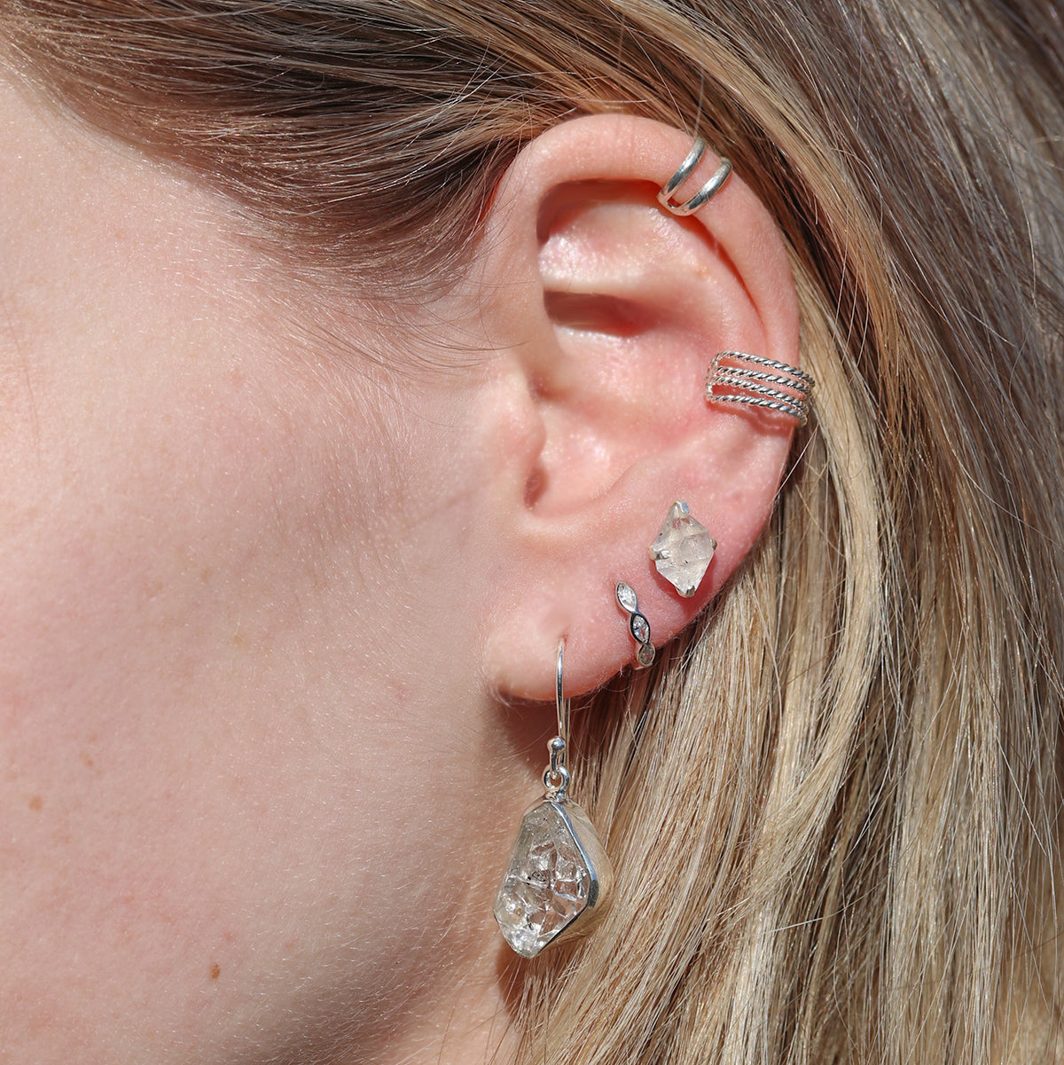 Herkimer Diamond Drop Earrings