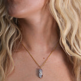 Agate Tiny Pillar Necklace