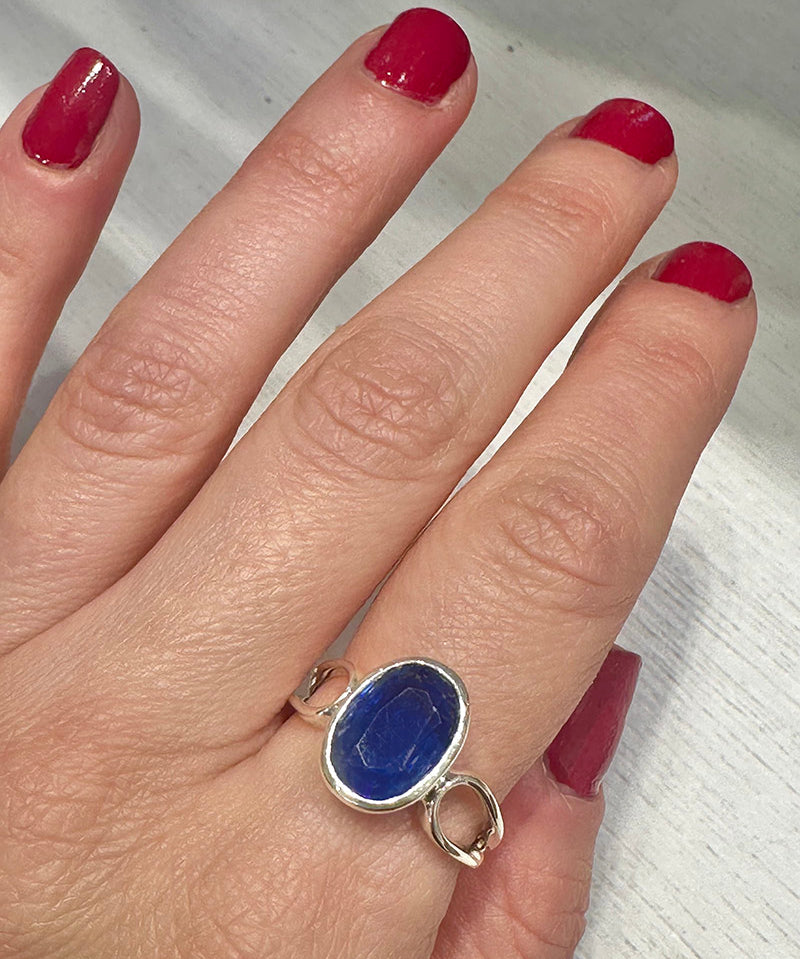 Kyanite Stunner Ring - Cut Out Band
