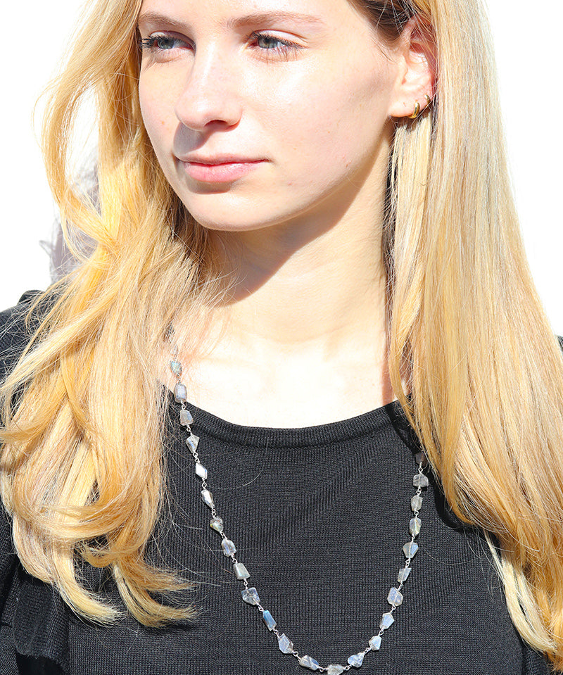 Labradorite Raw Beads Necklace