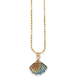 Labradorite Fan Necklace - Small