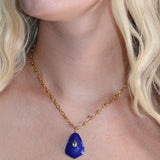 Lapis Lazuli Geometric Necklace