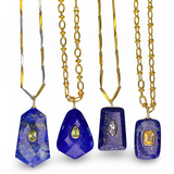 Lapis Lazuli Geometric Necklace