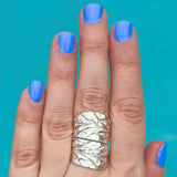 Leaf wrap ring - Adjustable