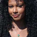 Malachite + Zirconia Bubble Necklace