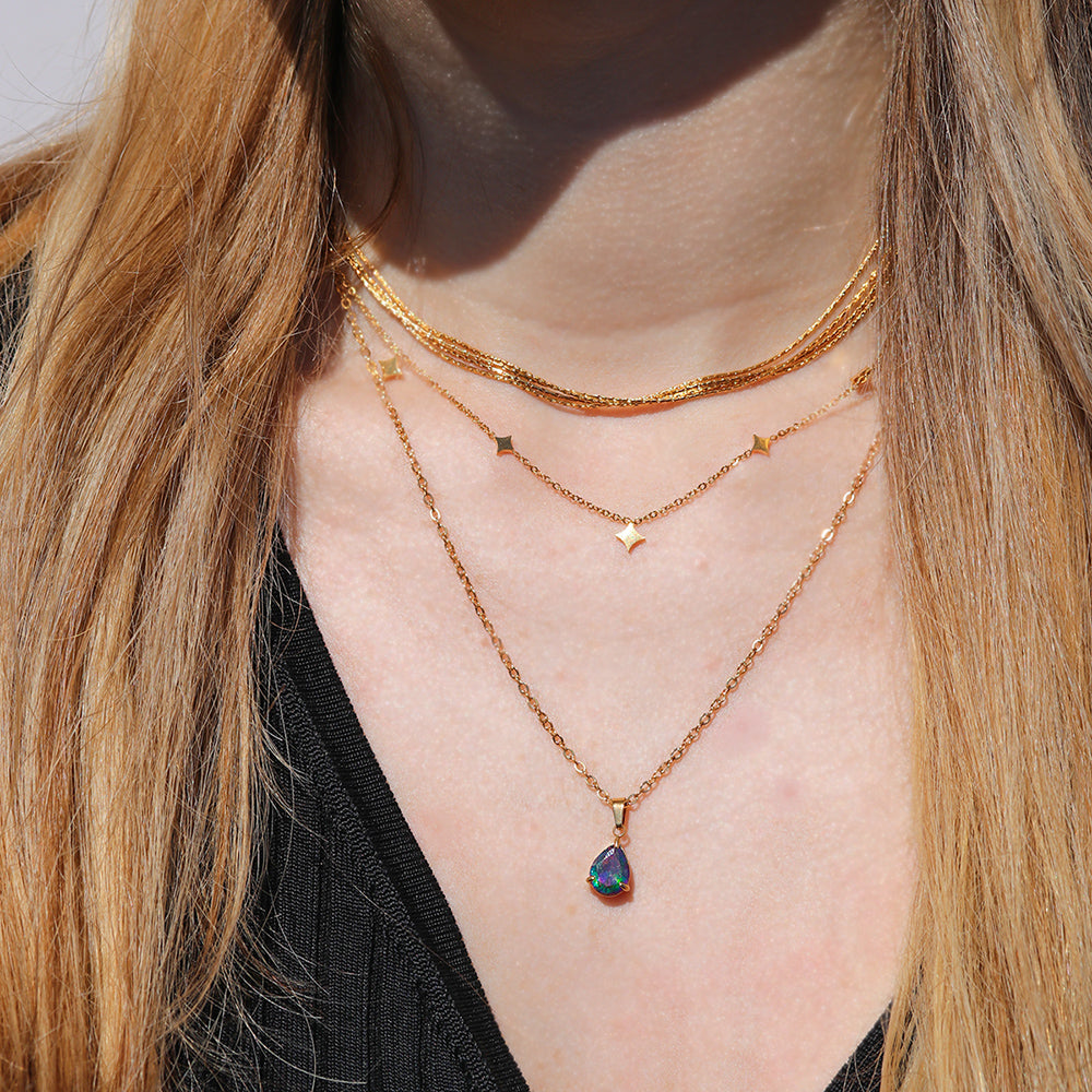 Mini Peacock Mystic Topaz Stunner Necklace