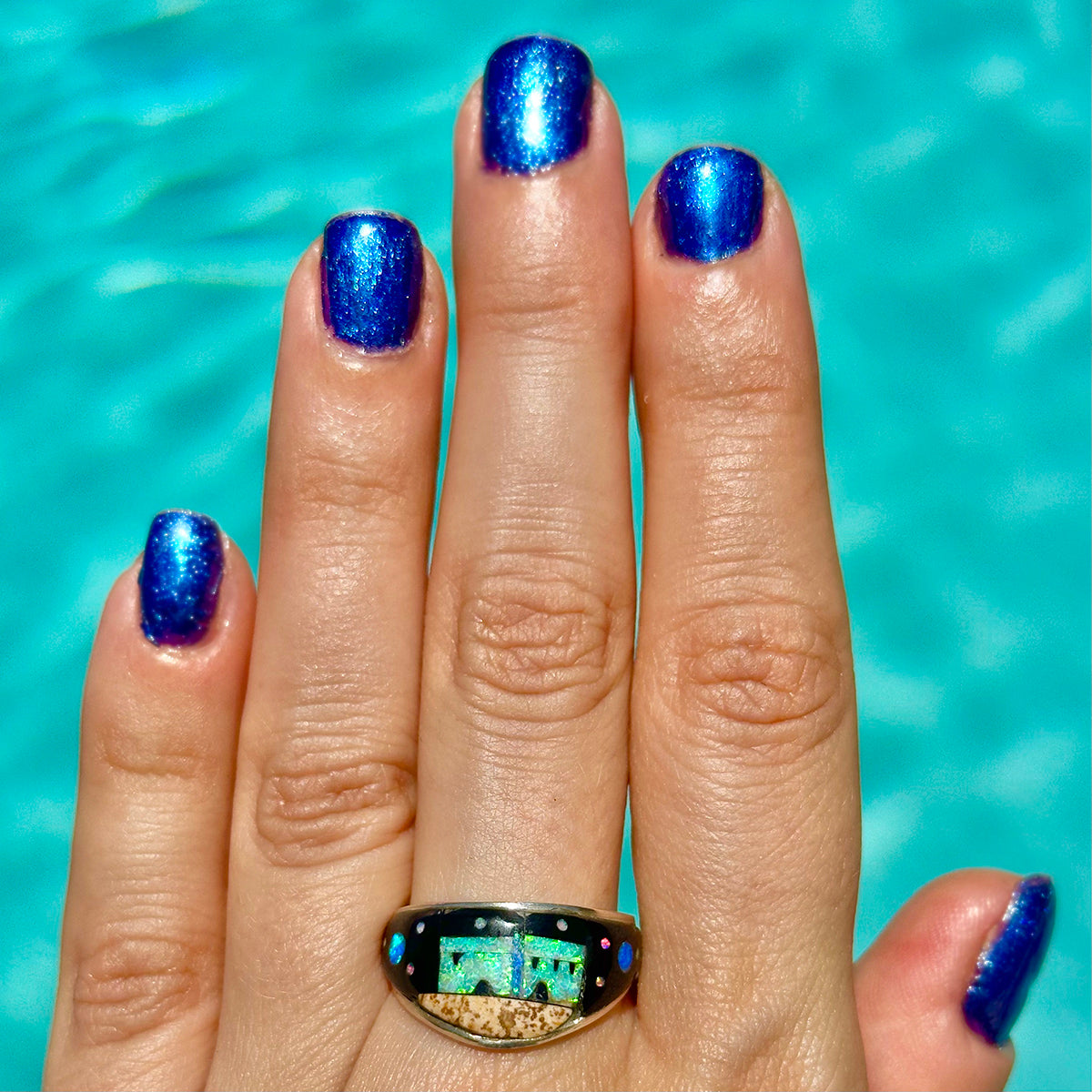 Navajo Pueblo Inlay Ring