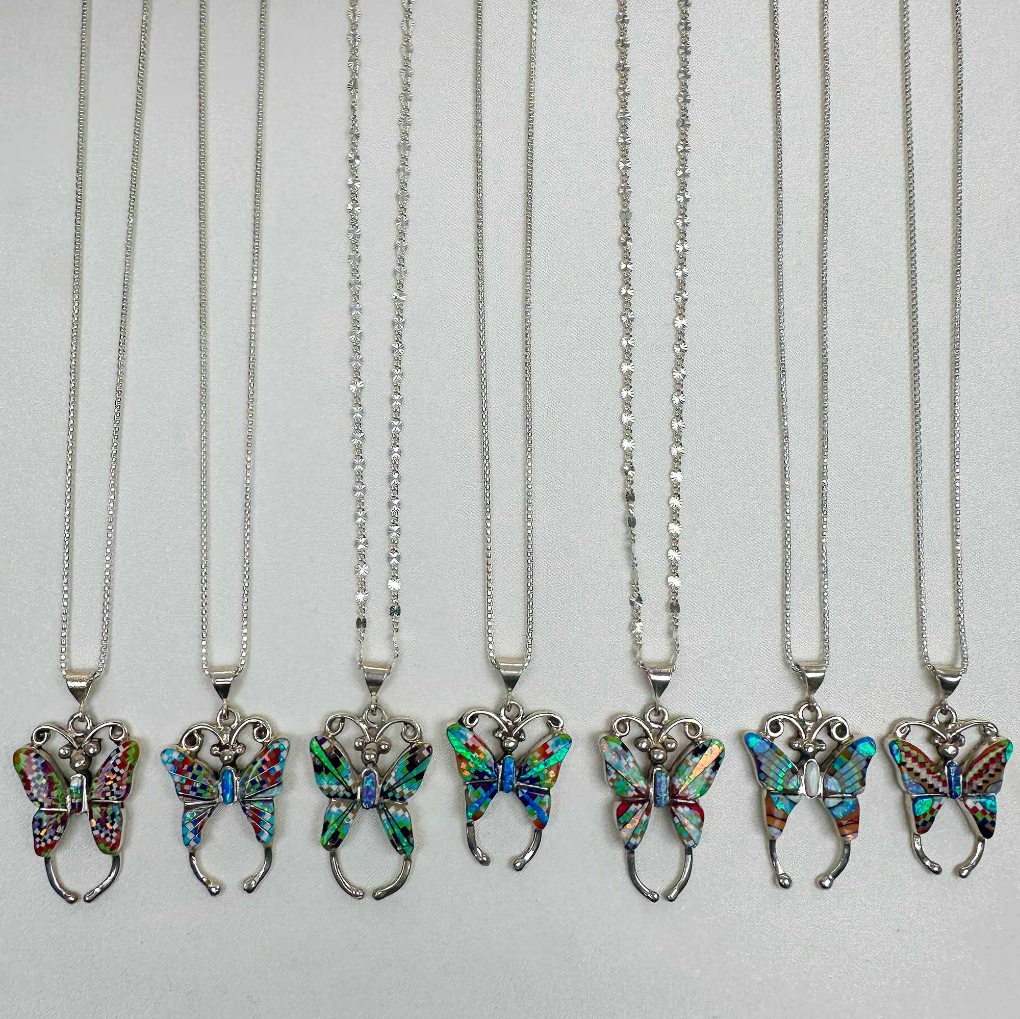 Mosaic Butterfly Necklace
