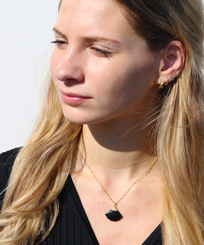 Black Onyx Charm Necklace