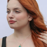 Malachite Necklace - Small Freeform