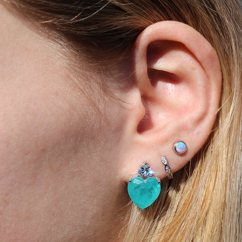 Blue Opal Studs