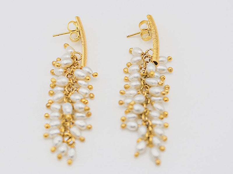 Freshwater Pearl Cascade Earrings