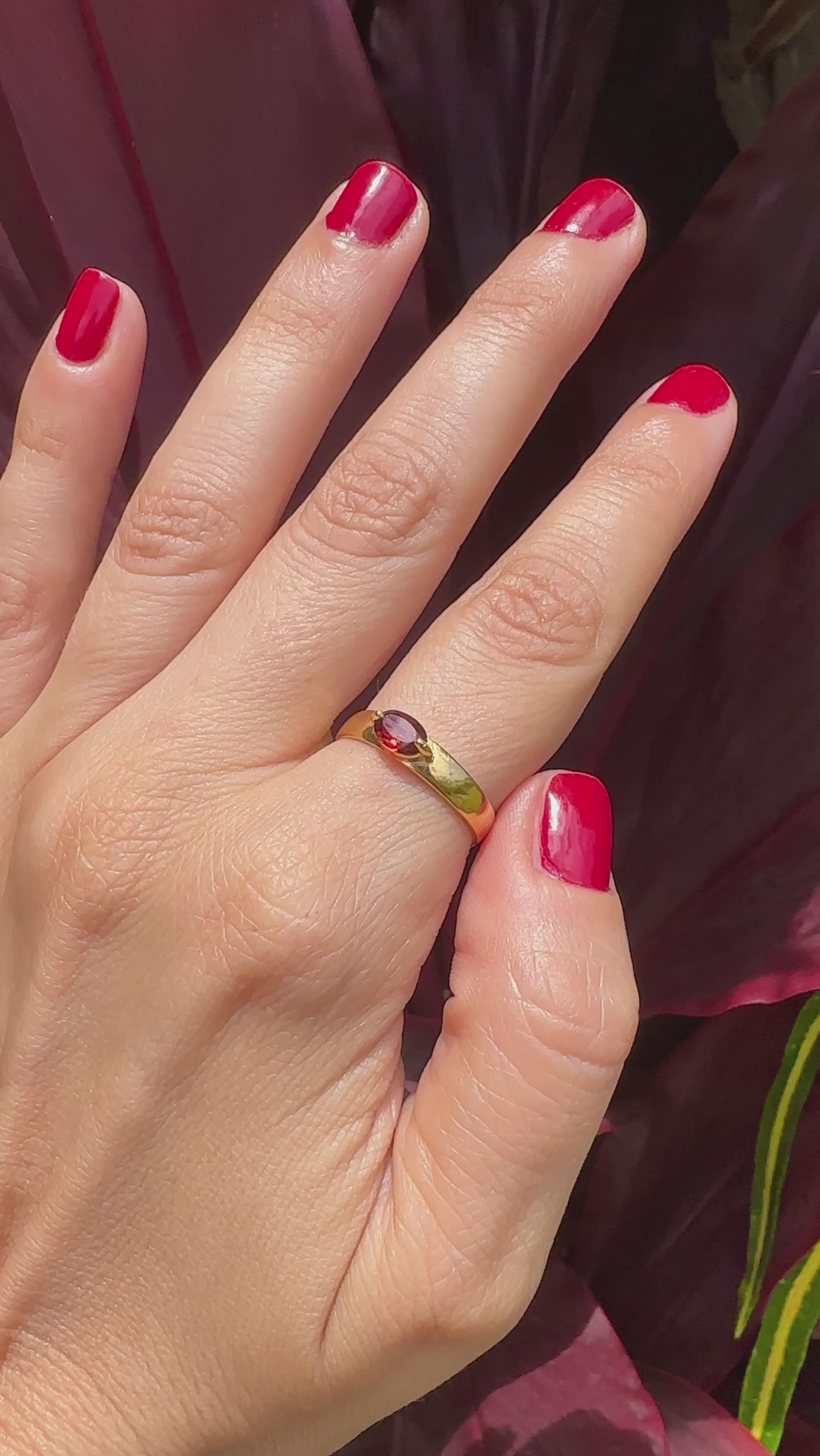 Natural Garnet natural Moonstone 14k Gold .925 sterling silver nickel free