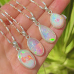 Ethiopian Opal .925 sterling silver beads gold filled necklace adjustable chain