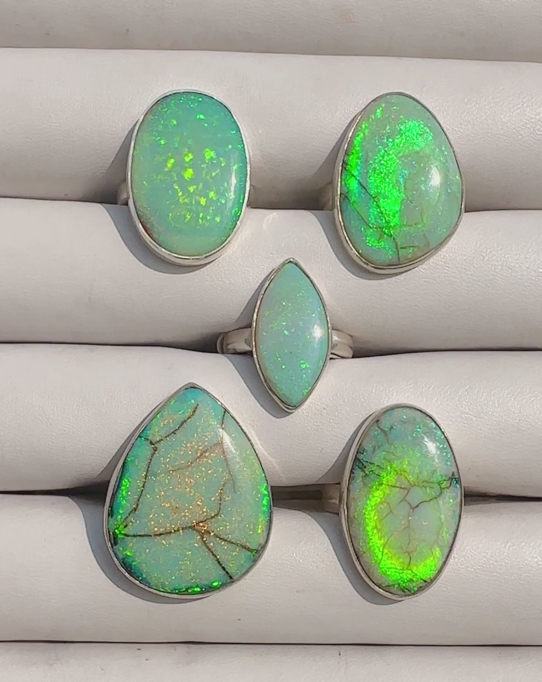 MULTICOLOR newest OPAL RINGSTONE #awg 92