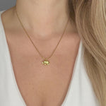 gold filled elephant charm necklace waterproof