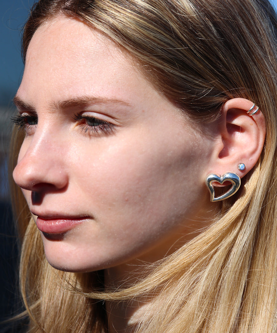 Chunky Heart Earrings