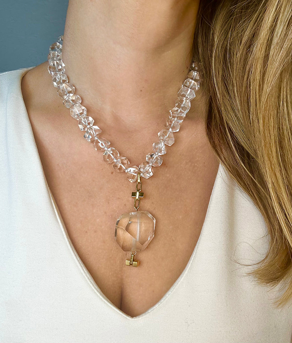 Clear Quartz Manifestation Necklace