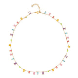 Floating Crystal Necklace - Rainbow