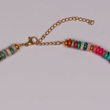 Rainbow Chunky Stone Necklace