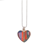 Rainbow Opal Heart Necklace