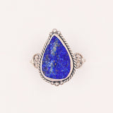 Raw Lapis Ornate Ring