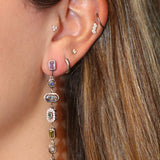 Rainbow Drop Earrings - Gold