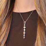 Rainbow Lariat Necklace