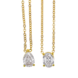 Tiny Droplet Crystal Necklace