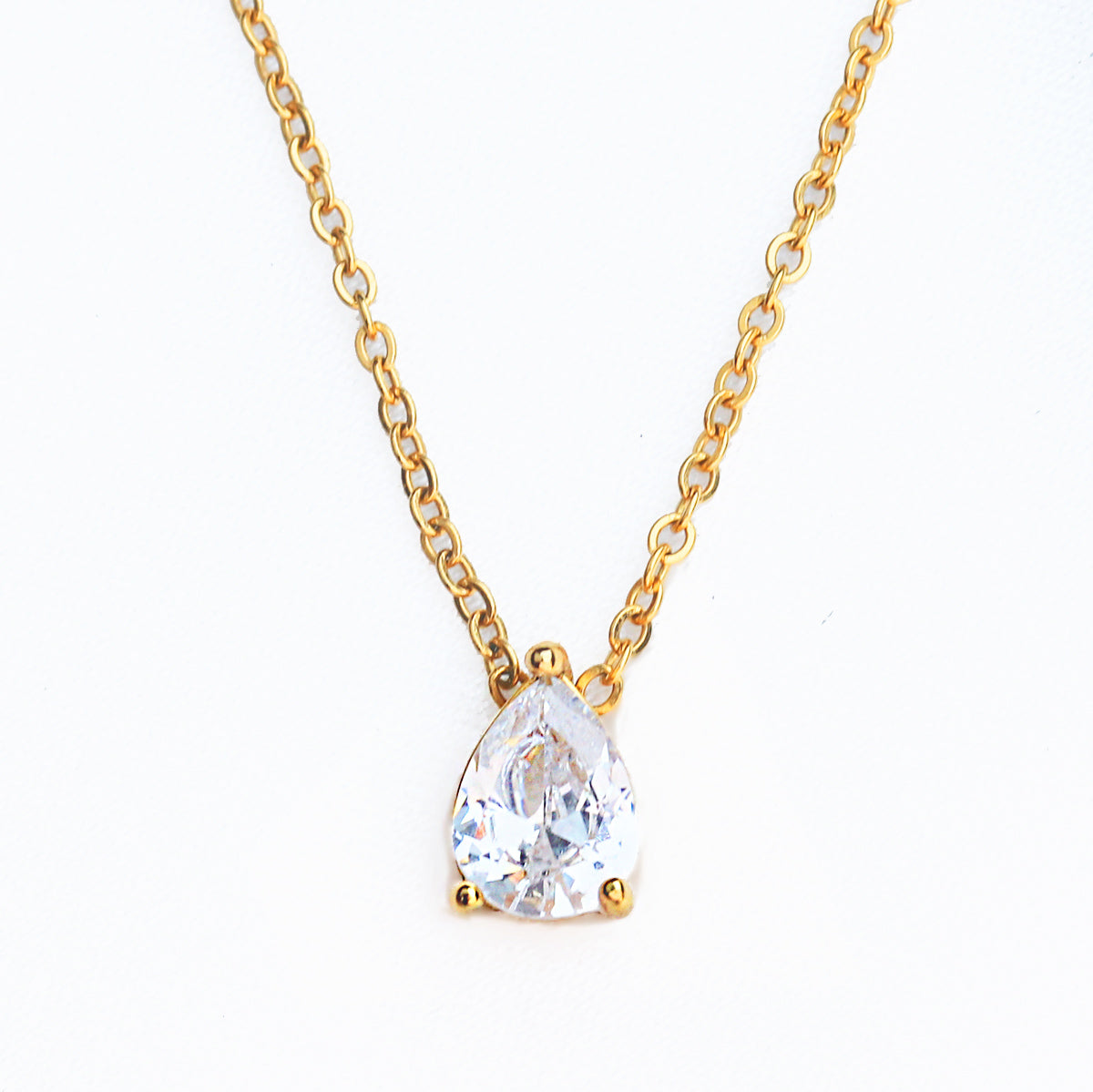 Gold-plated stainless steel waterproof necklace tarnish free nickel free