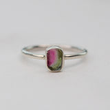 Tiny Watermelon Tourmaline Ring