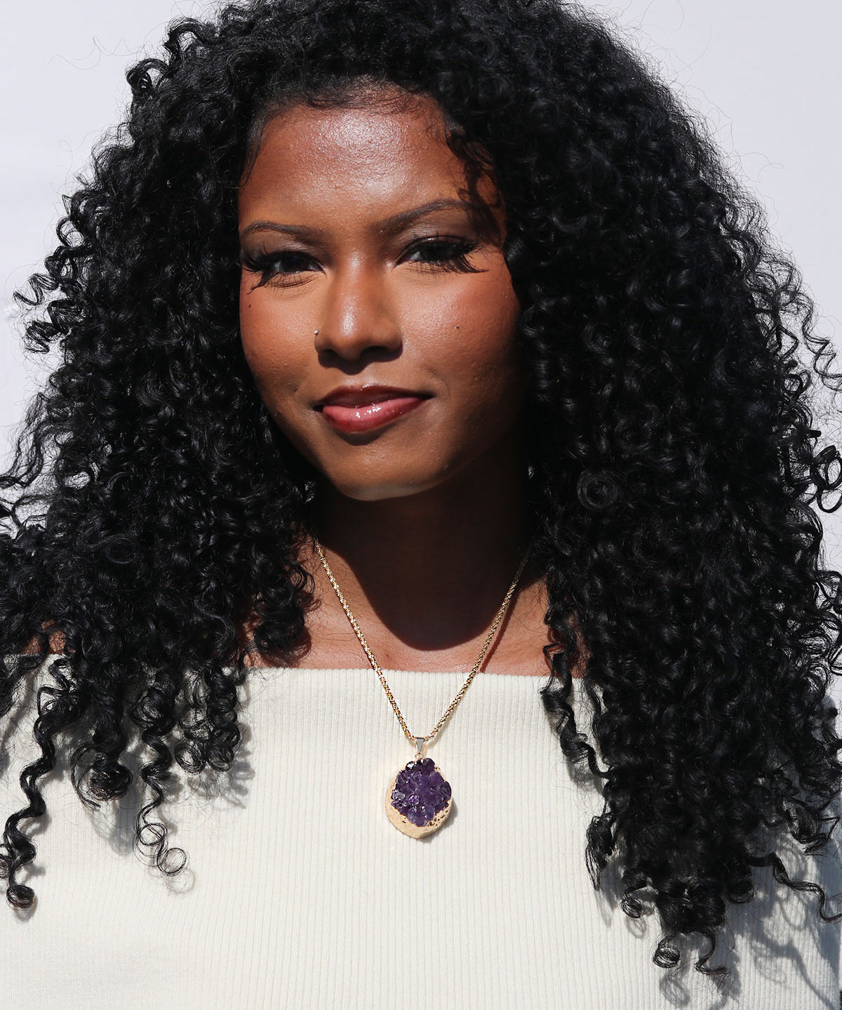 Amethyst Cluster Necklace #1