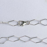 Tourmalinated quartz 925 sterling silver necklace Italian adjustable chain tarnish free waterproof nickel free